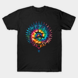 Oceanic Whitetip Shark Rainbow Tie Dye T-Shirt